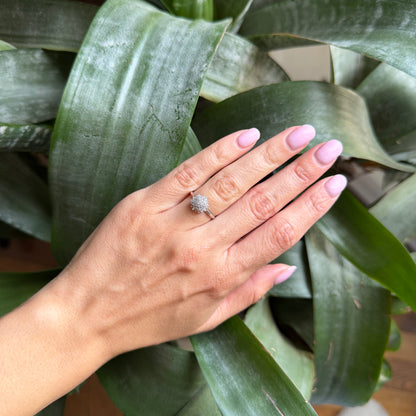 Bague Marguerite - Or Blanc 750 & Diamants