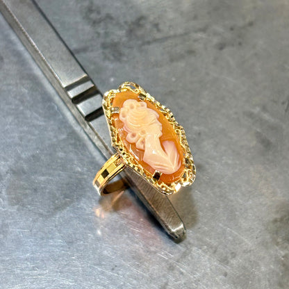 Bague Vintage - Or Jaune 750 & Camée