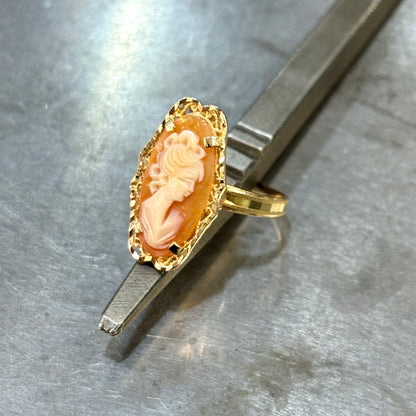 Bague Vintage - Or Jaune 750 & Camée