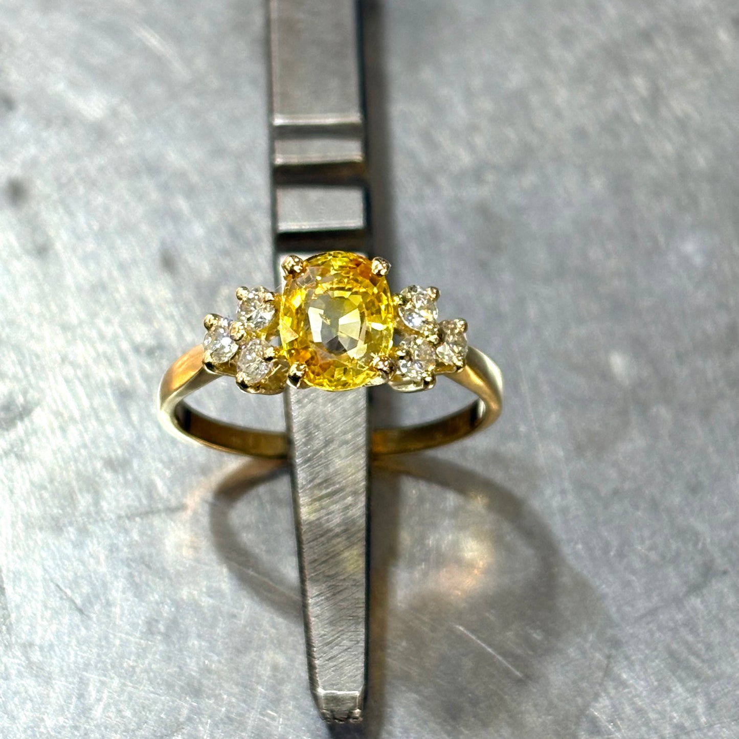 Bague Nausicaä - Or Jaune 750 Saphir Jaune & Diamants