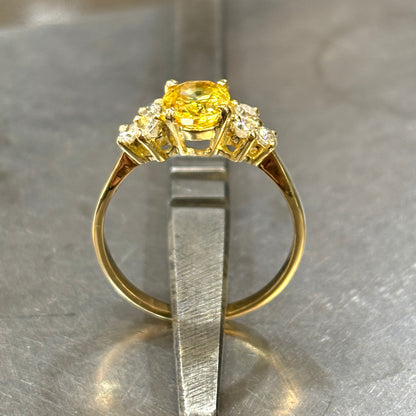 Bague Nausicaä - Or Jaune 750 Saphir Jaune & Diamants