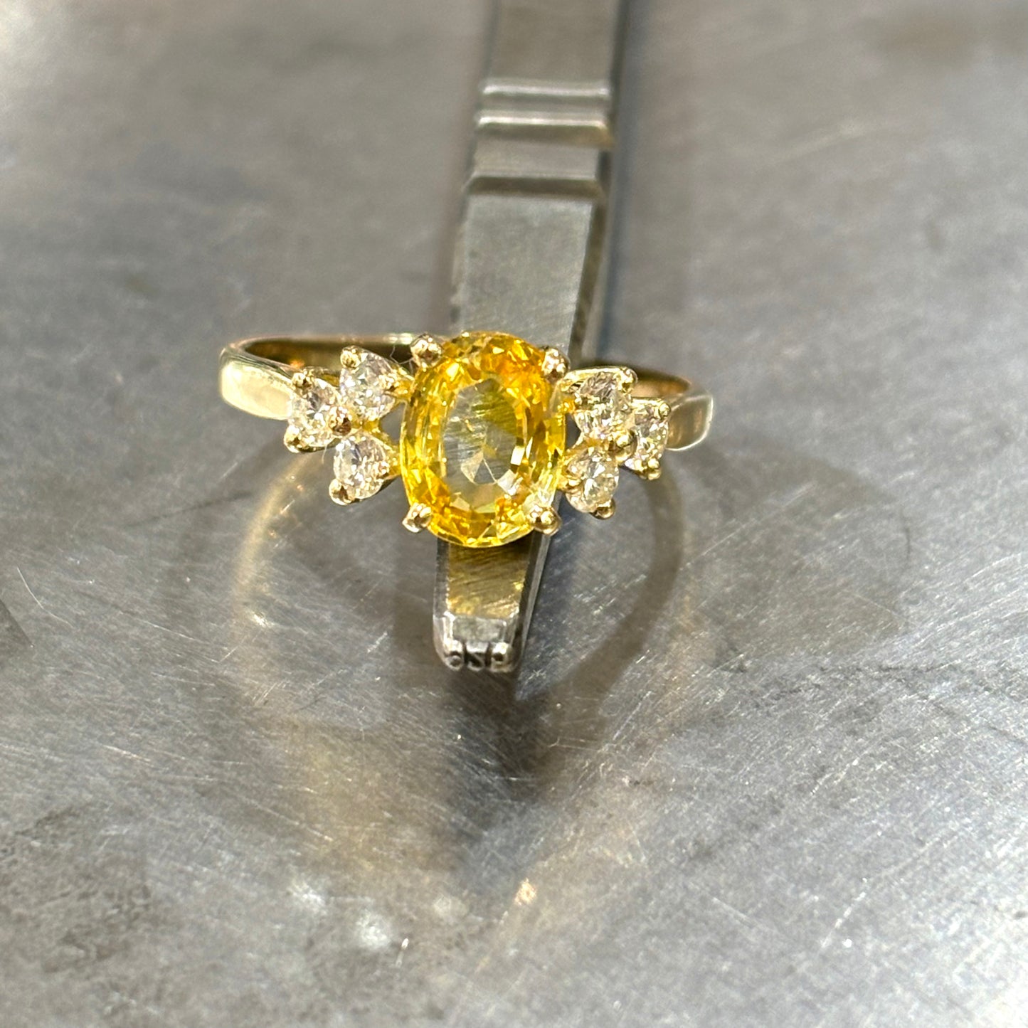 Bague Nausicaä - Or Jaune 750 Saphir Jaune & Diamants