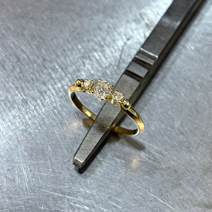 Bague Ponyo - Or Jaune 750 & Diamants