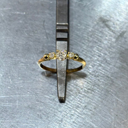 Bague Ponyo - Or Jaune 750 & Diamants