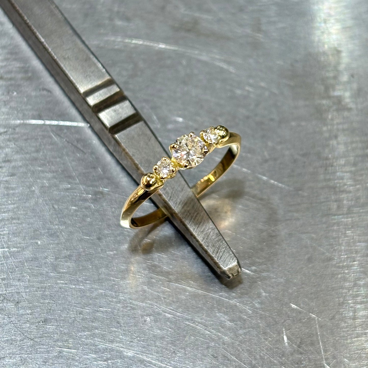 Bague Ponyo - Or Jaune 750 & Diamants