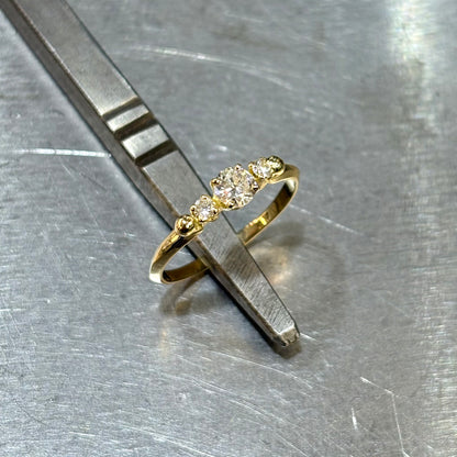 Bague Ponyo - Or Jaune 750 & Diamants