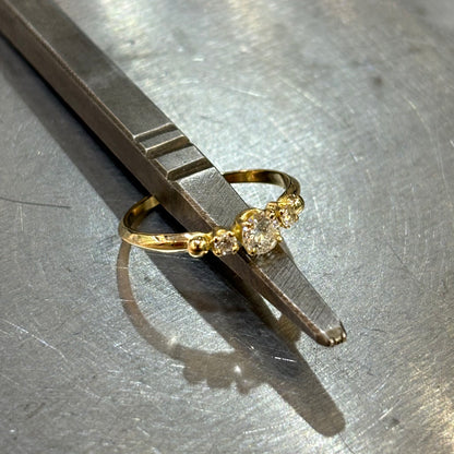 Bague Ponyo - Or Jaune 750 & Diamants