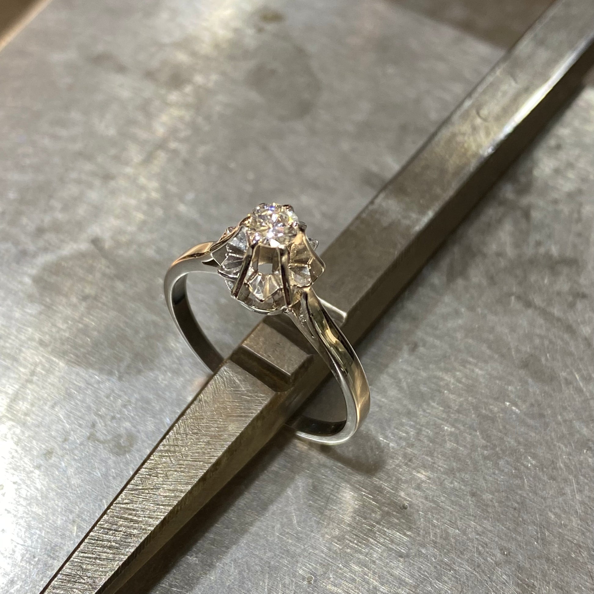 Bague discount solitaire original