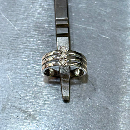 Bague Solitaire - Or Blanc 750 & Diamants