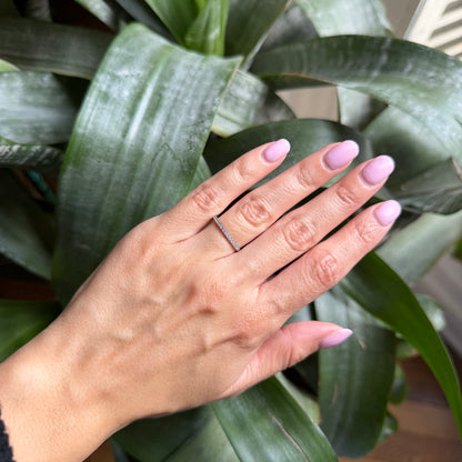 Bague Alliance - Or blanc 750 & Diamants