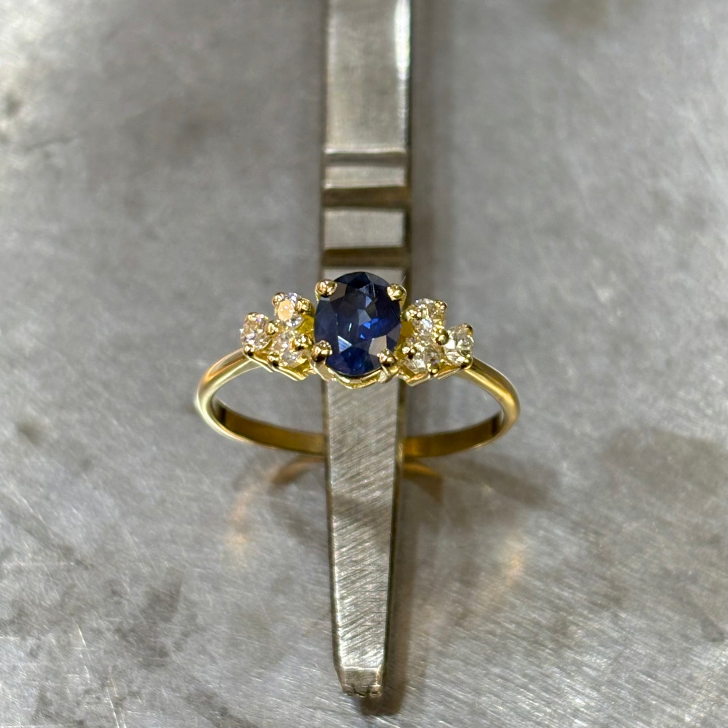 Bague Nausicaä - Or Jaune 750 Saphir & Diamants