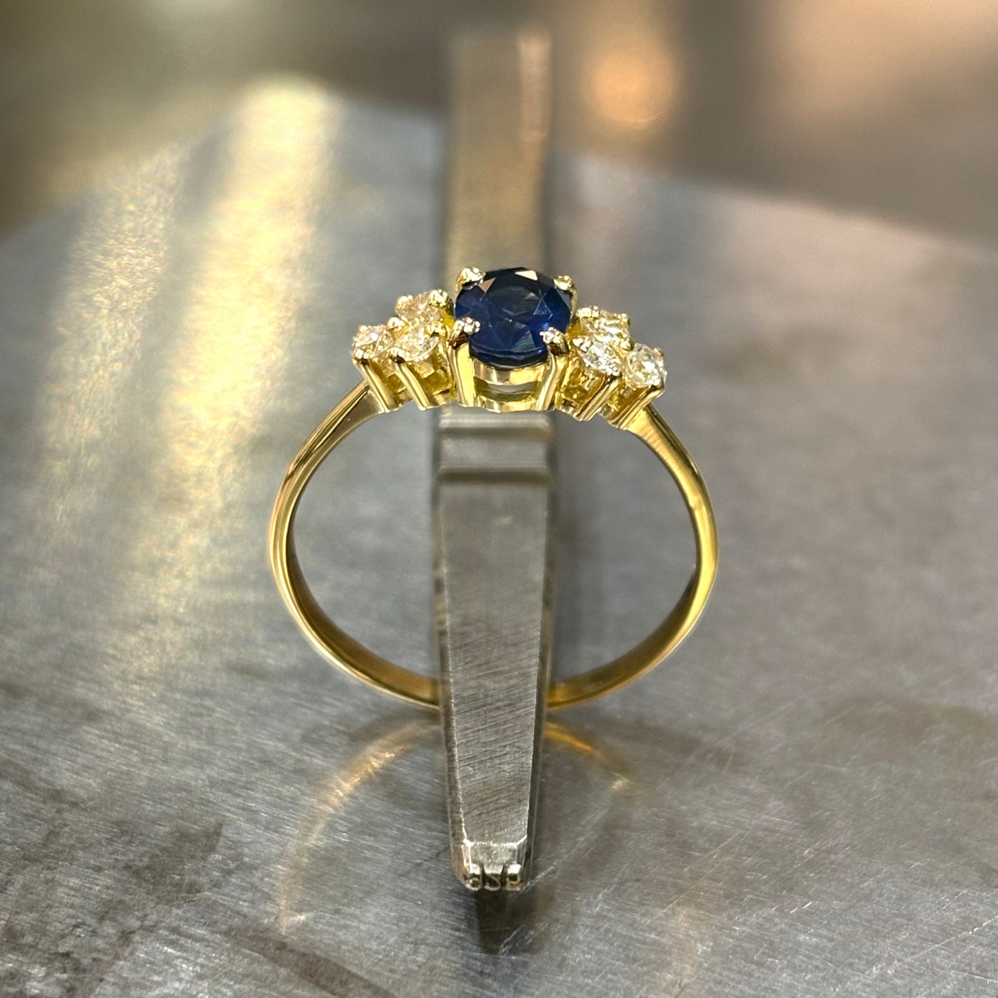 Bague Nausicaä - Or Jaune 750 Saphir & Diamants