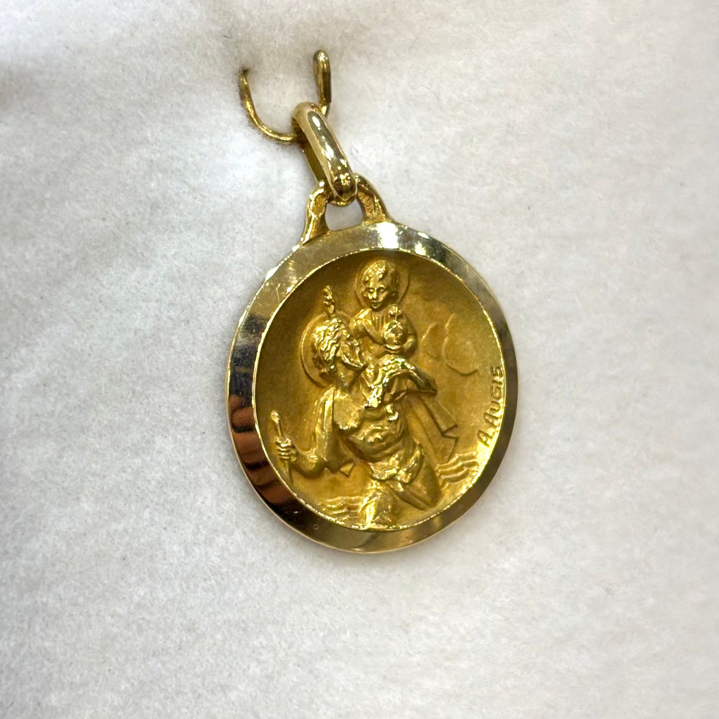 Pendentif Saint Christophe - Or Jaune 750