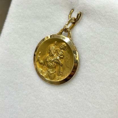 Pendentif Saint Christophe - Or Jaune 750