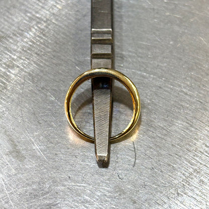 Bague Jonc - Or Jaune 750 Saphirs & Diamants