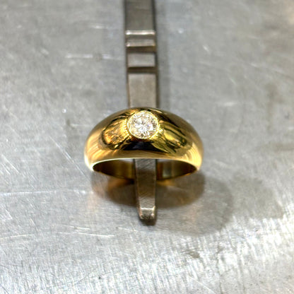 Bague Jonc - Or Jaune 750 & Diamant