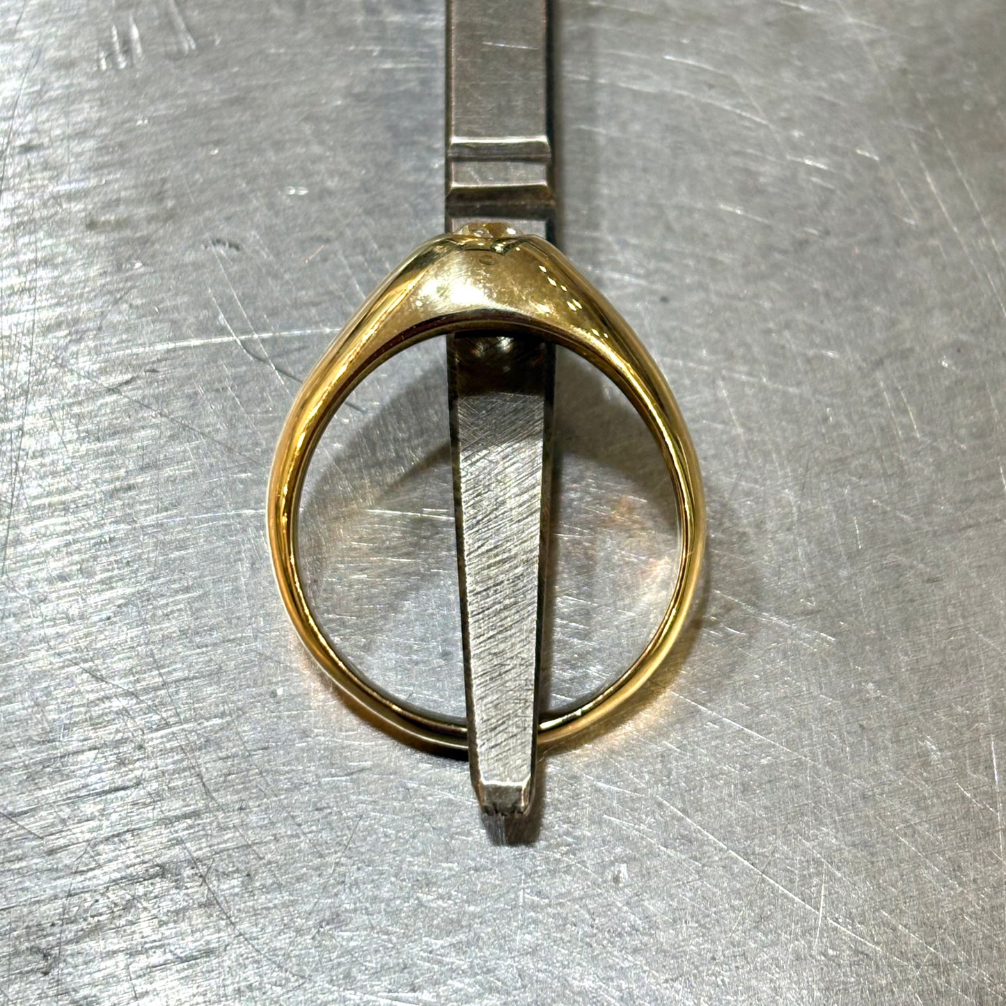 Bague Jonc - Or Jaune 750 & Diamant