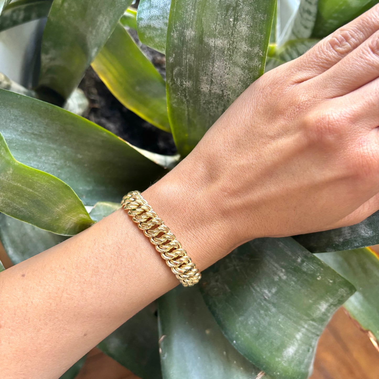 Bracelet Maille Américaine - Or Jaune 750