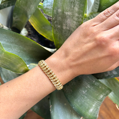 Bracelet Maille Américaine - Or Jaune 750