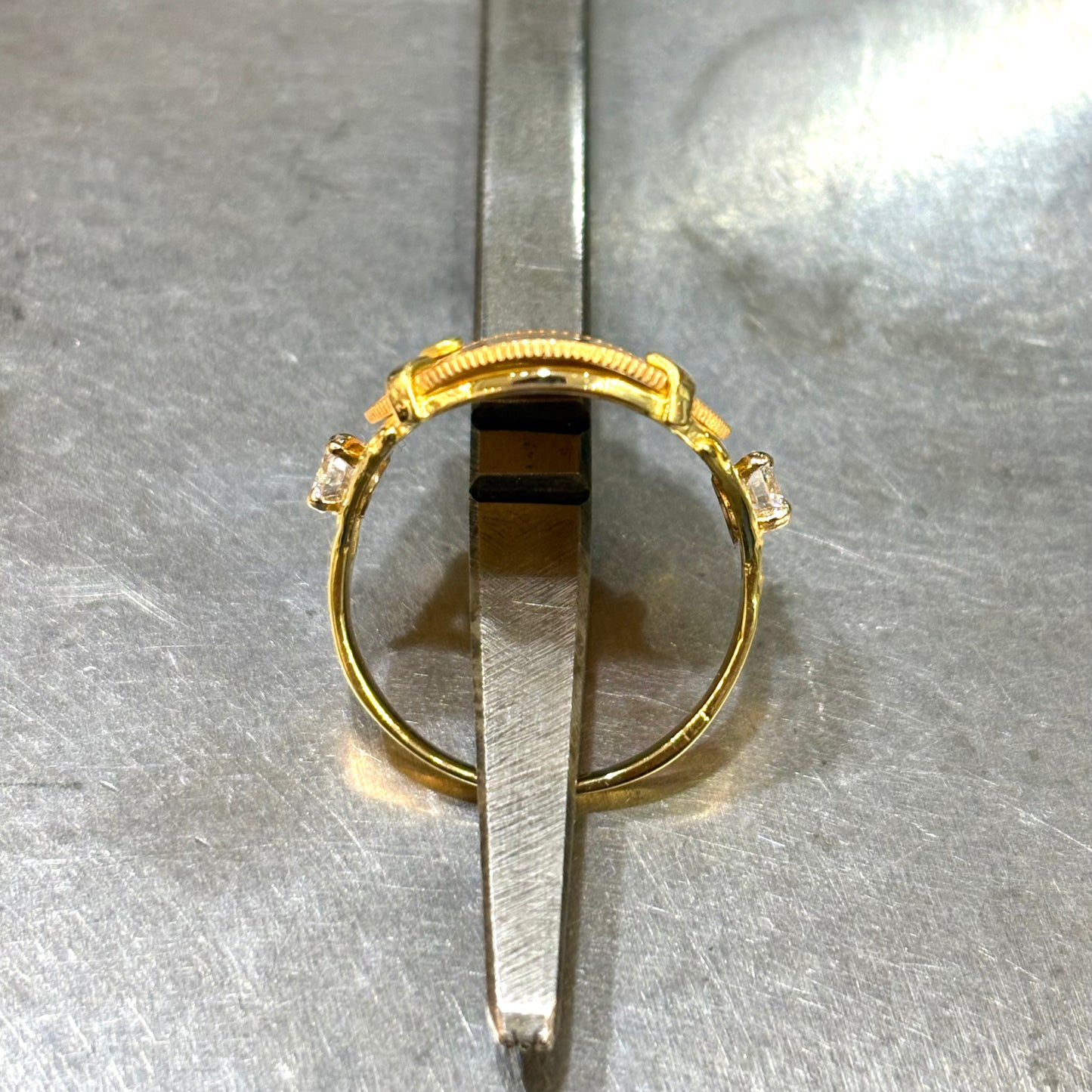 Bague Pièce - Or Jaune 750 & Pièce 10 Francs Napoléon & Diamants