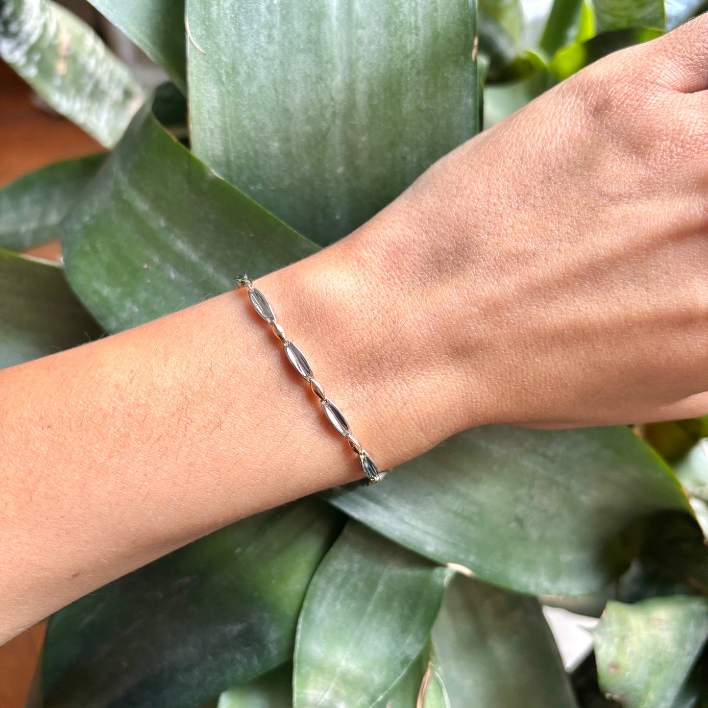 Bracelet Bicolore - Or Jaune/Blanc 750