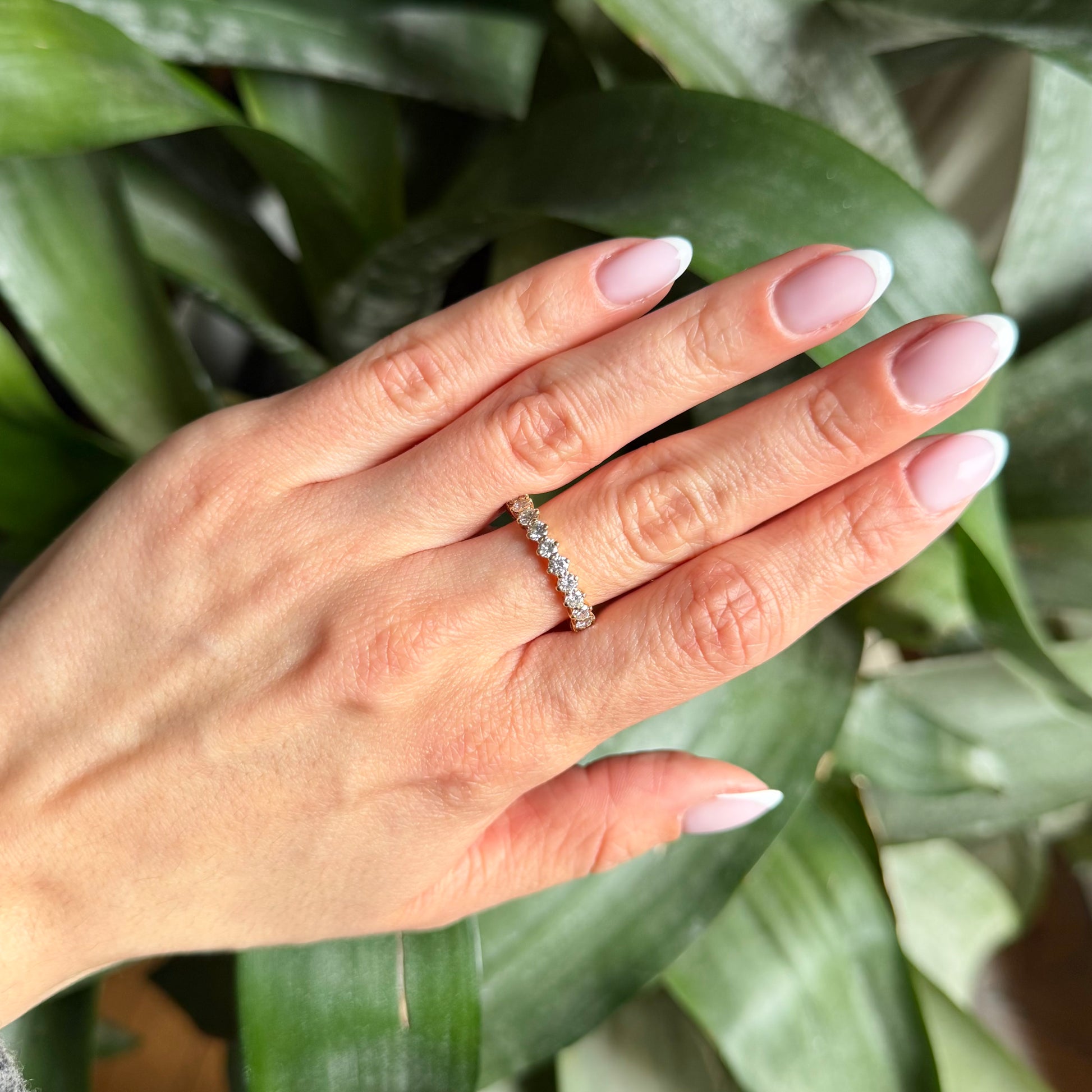Bague Alliance Tour Complet - Or Jaune 750 & Diamants