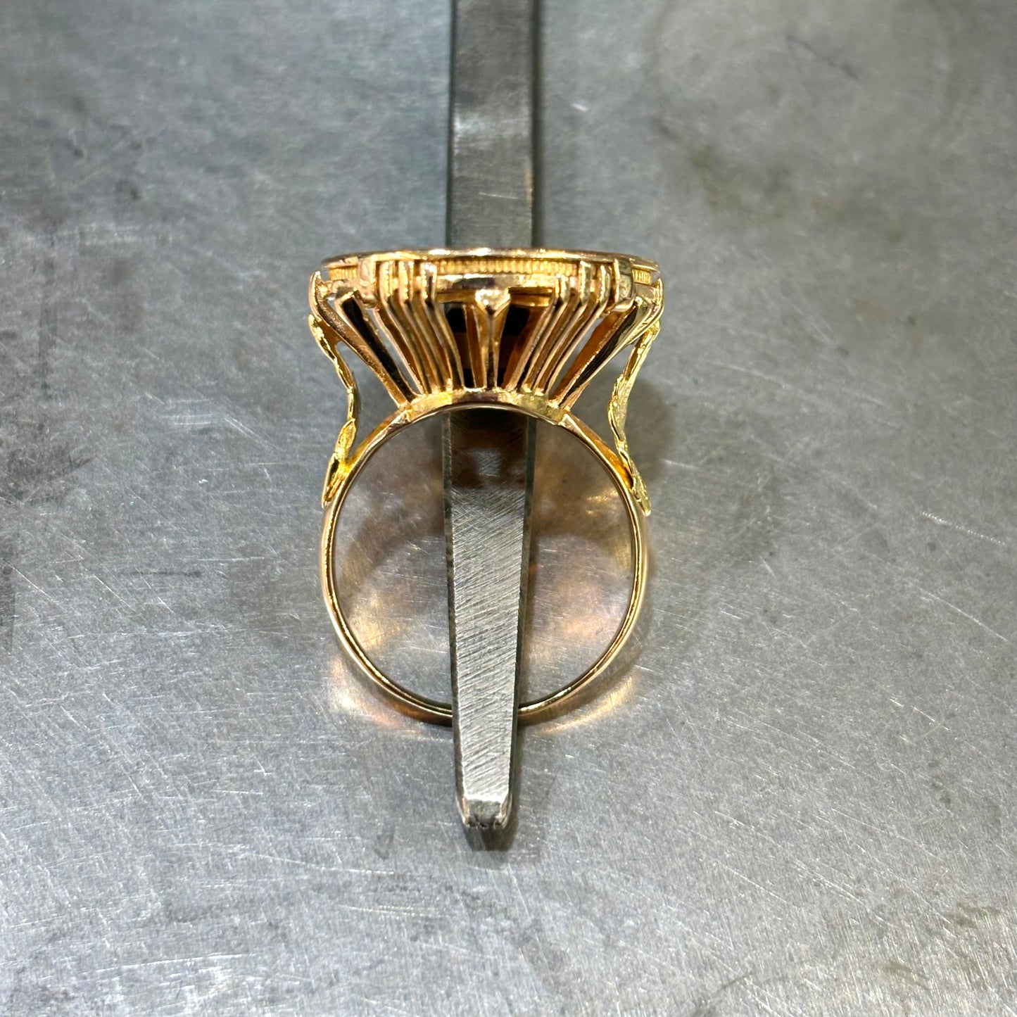 Bague Pièce - Or Jaune 750 & Pièce Or 10 Francs Cérès