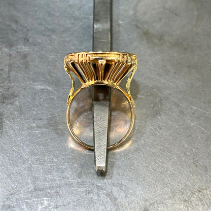 Bague Pièce - Or Jaune 750 & Pièce Or 10 Francs Cérès