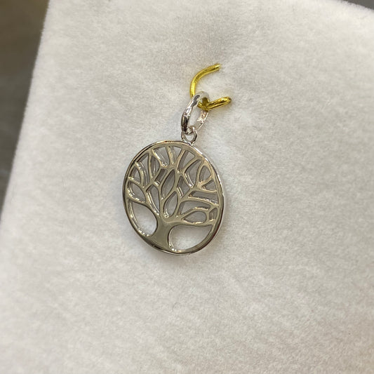 Pendentif Arbre De Vie - Or Blanc 750 Neuf