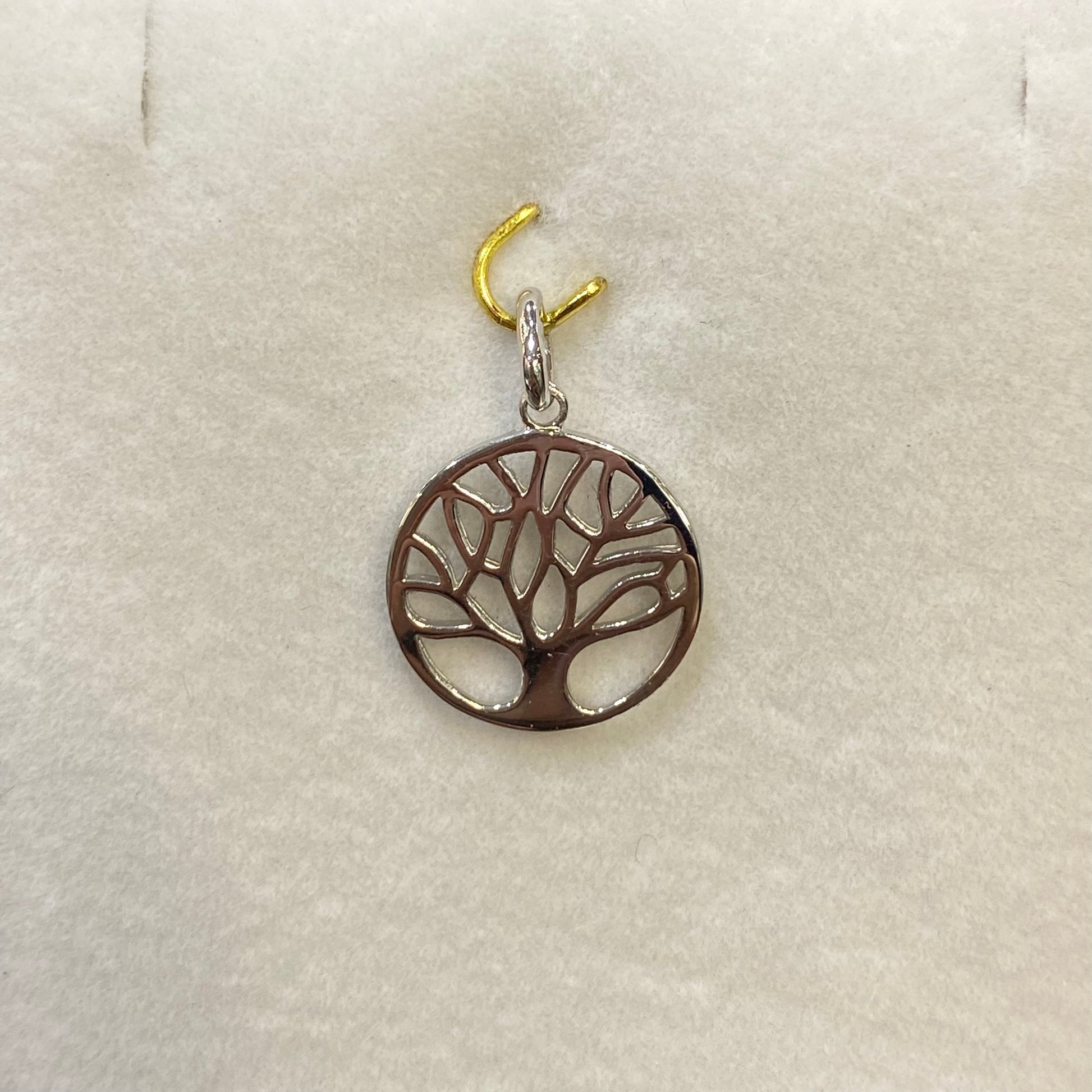 Pendentif Arbre De Vie - Or Blanc 750 Neuf