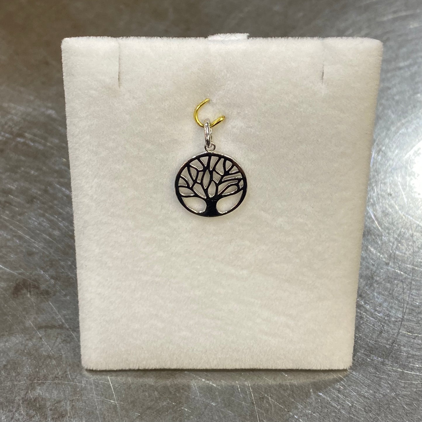 Pendentif Arbre De Vie - Or Blanc 750 Neuf