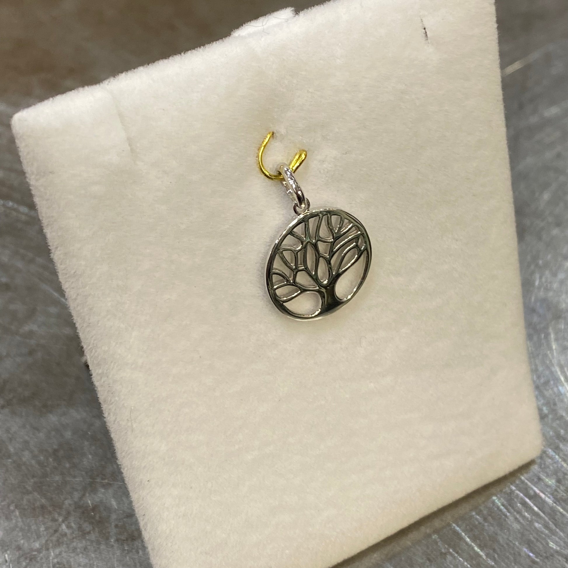 Pendentif Arbre De Vie - Or Blanc 750 Neuf