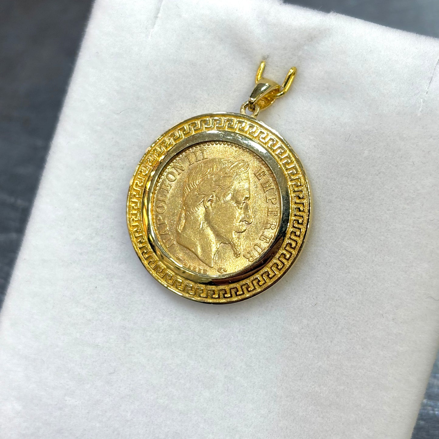 Pendentif Pièce - Or Jaune 750 & Pièce 10 Francs Napoléon