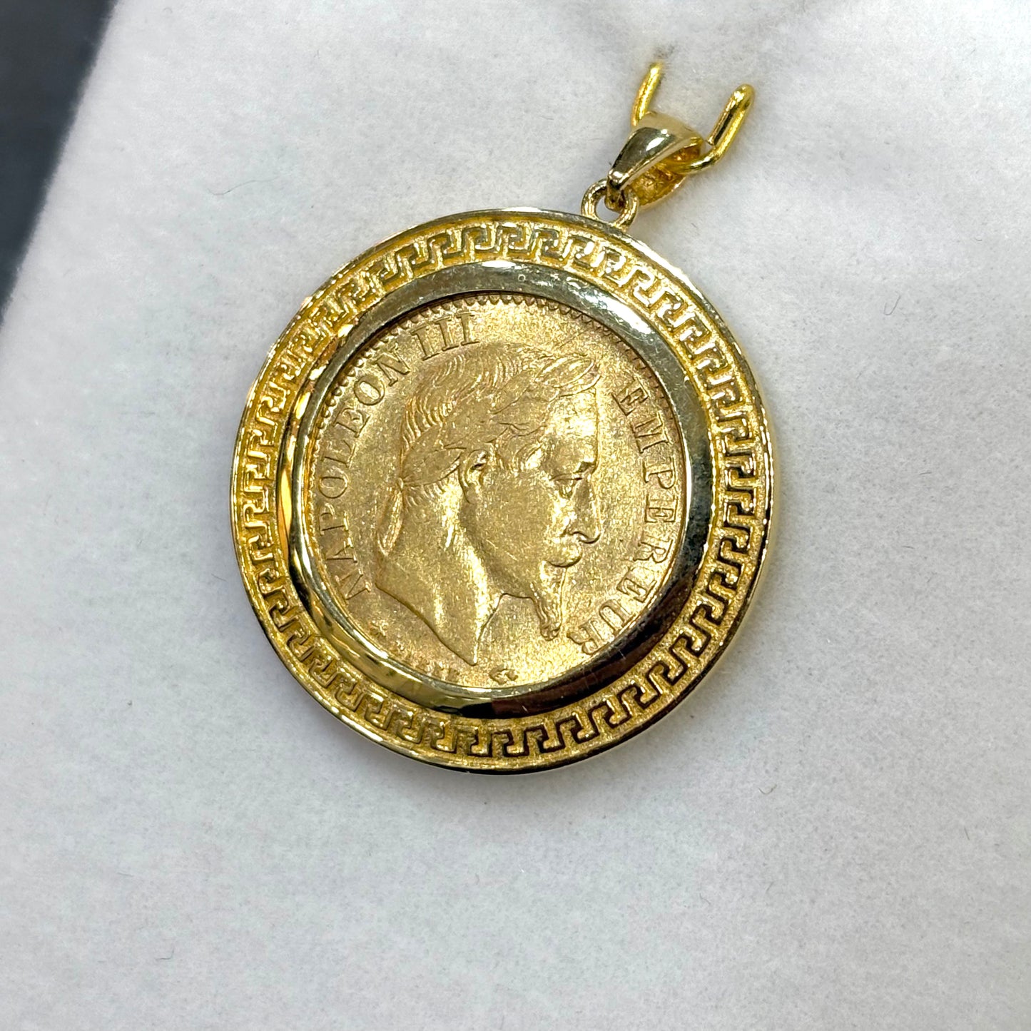 Pendentif Pièce - Or Jaune 750 & Pièce 10 Francs Napoléon