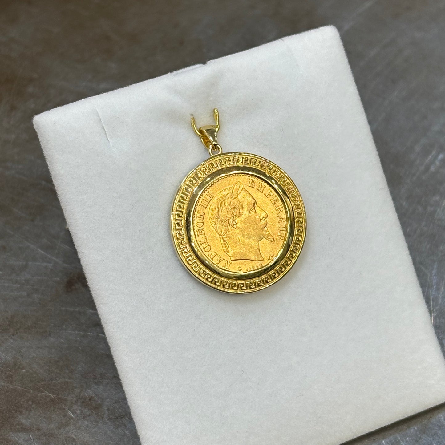 Pendentif Pièce - Or Jaune 750 & Pièce 10 Francs Napoléon