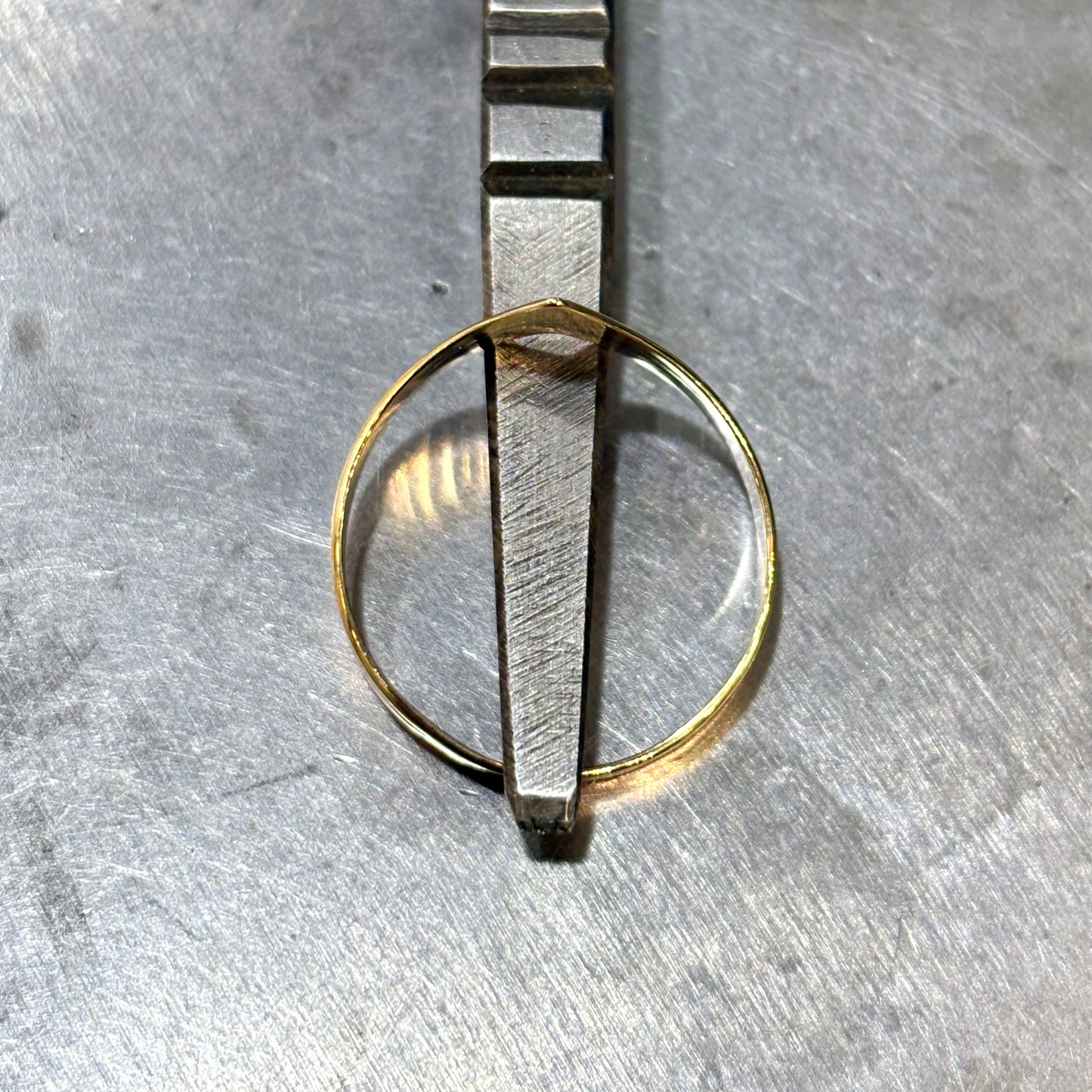 Bague V - Or Jaune/Rose/Blanc 750