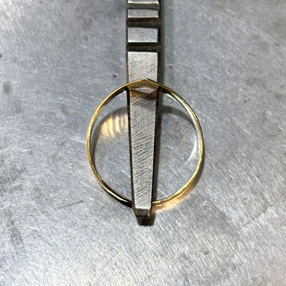 Bague V - Or Jaune/Rose/Blanc 750