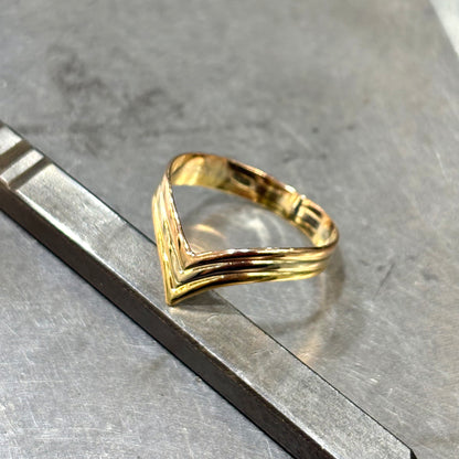 Bague V - Or Jaune/Rose/Blanc 750