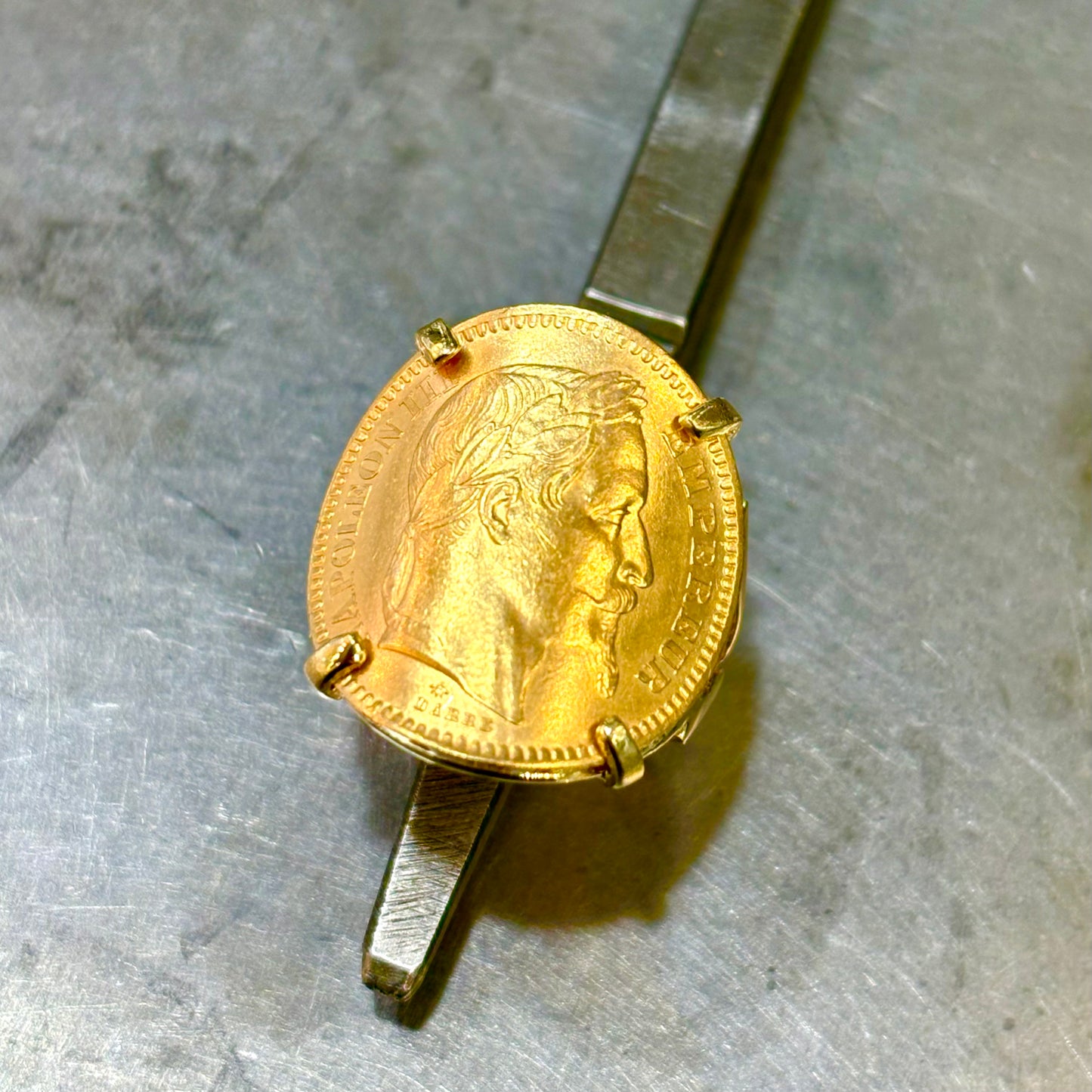 Bague Pièce - Or Jaune 750 & Pièce Or 20 Francs Napoléon