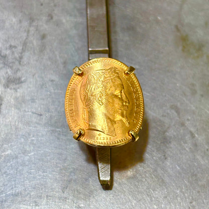 Bague Pièce - Or Jaune 750 & Pièce Or 20 Francs Napoléon