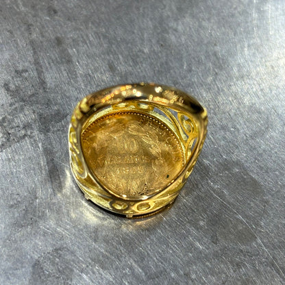 Bague Pièce - Or Jaune 750 & Pièce 10 Francs Napoléon