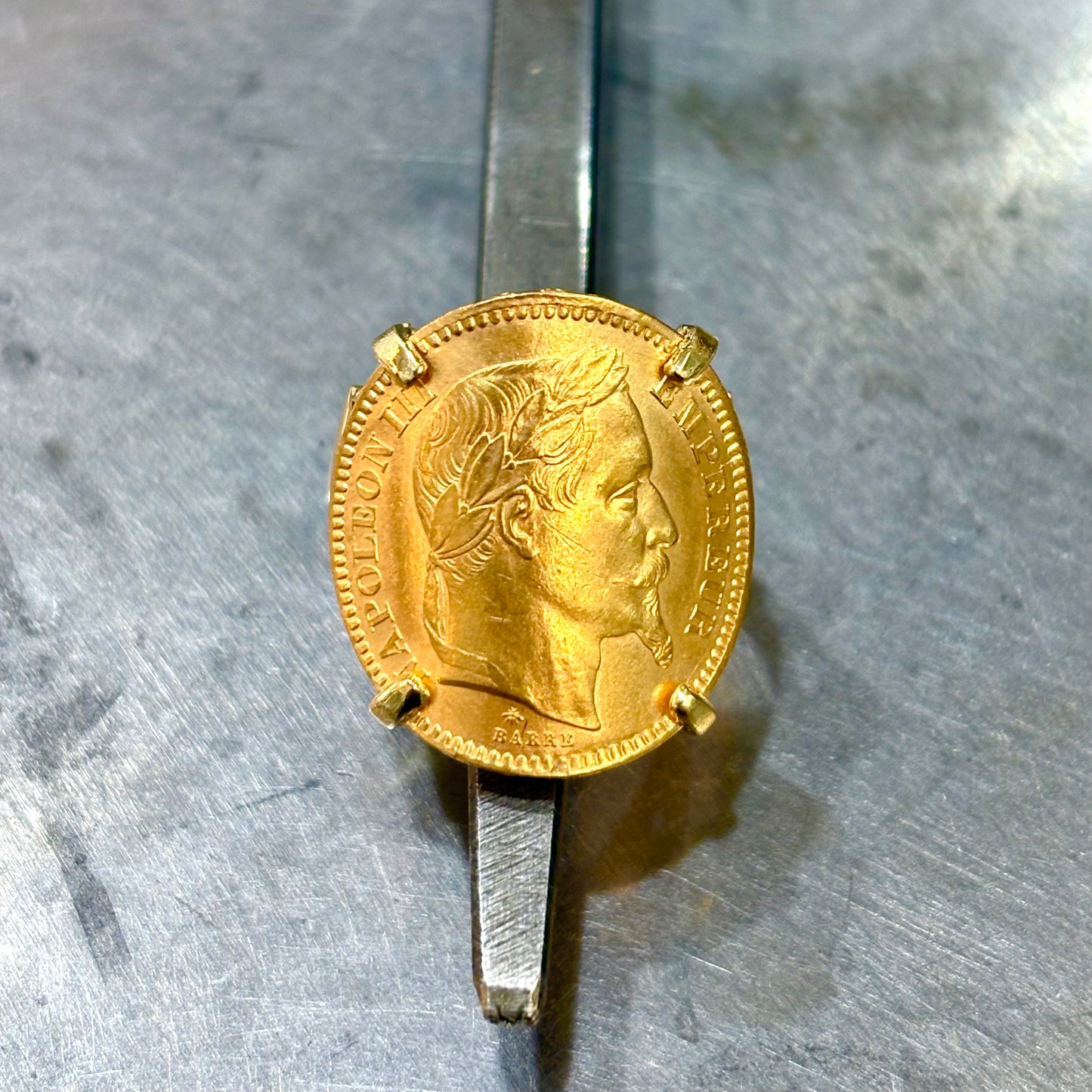 Bague Pièce - Or Jaune 750 & Pièce Or 20 Francs Napoléon