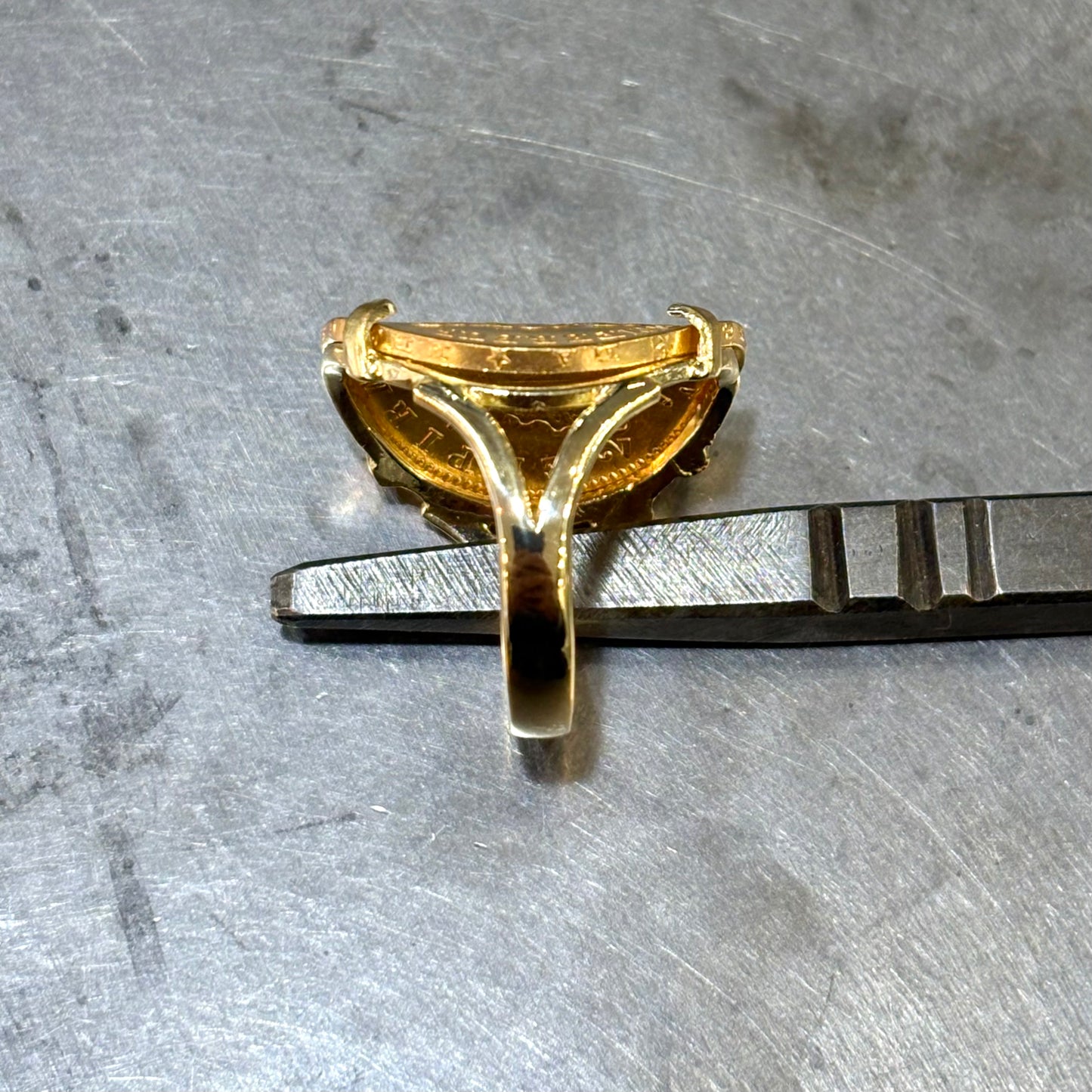 Bague Pièce - Or Jaune 750 & Pièce Or 20 Francs Napoléon