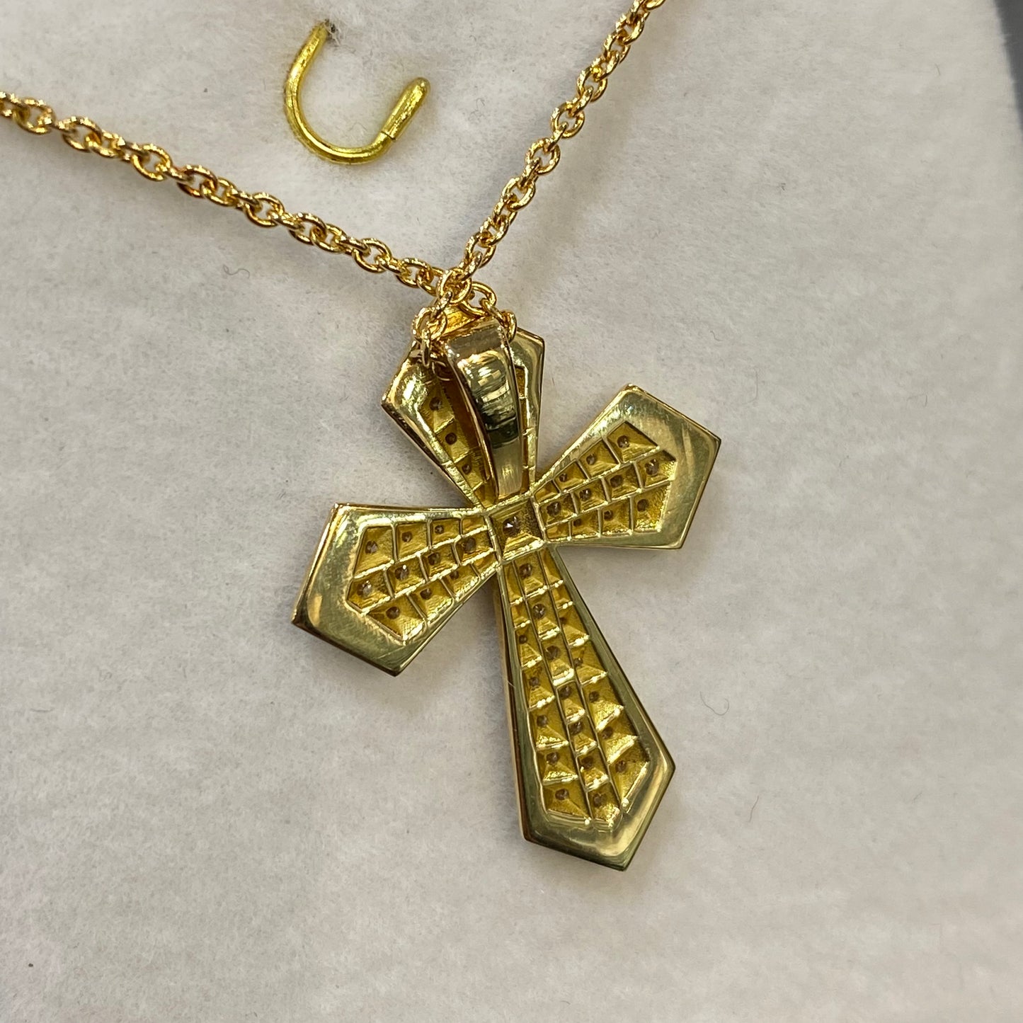 Collier Croix - Or Jaune 750 & Diamants Occasion