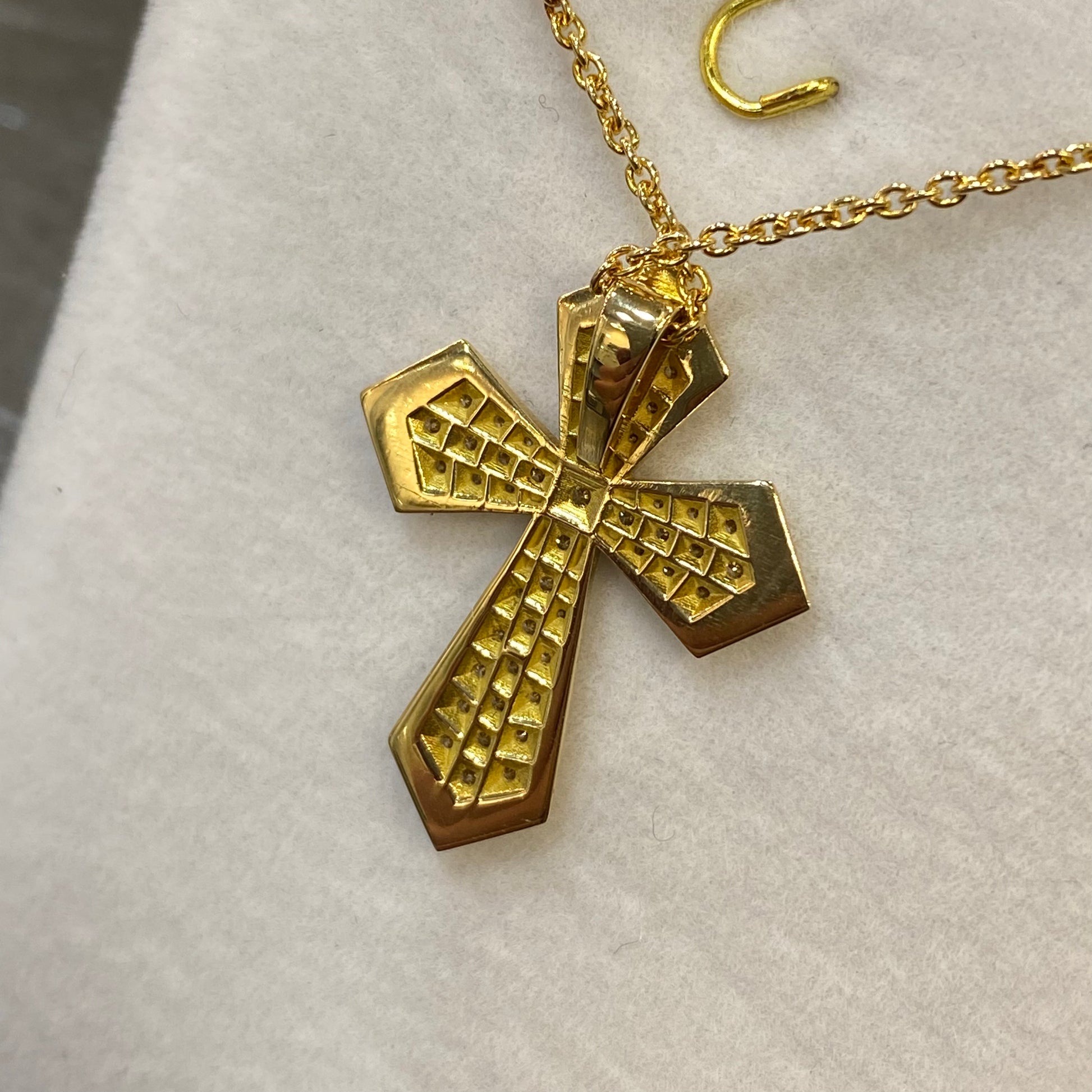 Collier Croix - Or Jaune 750 & Diamants Occasion