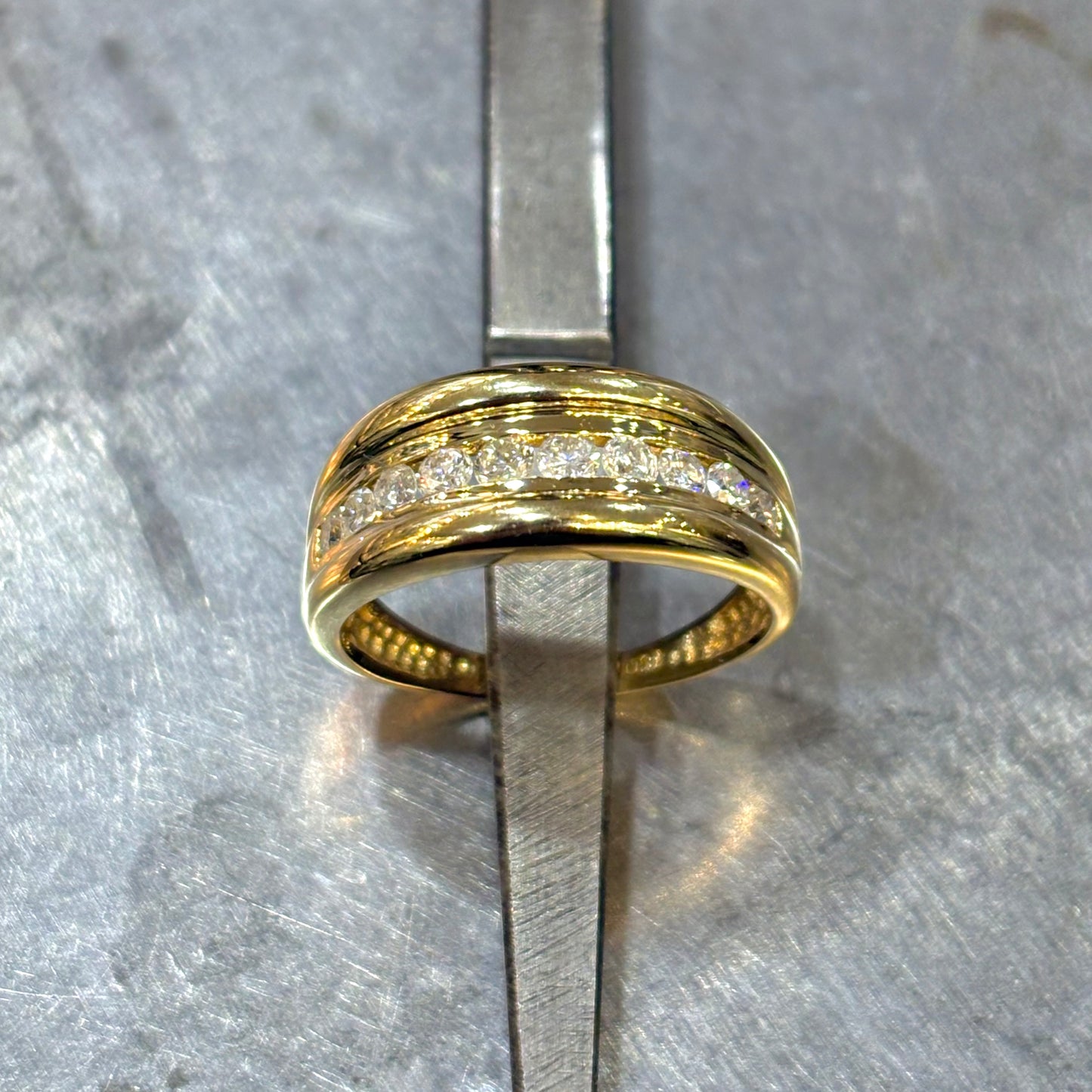 Bague Rivière - Or Jaune 750 & Diamants