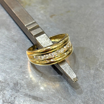 Bague Rivière - Or Jaune 750 & Diamants