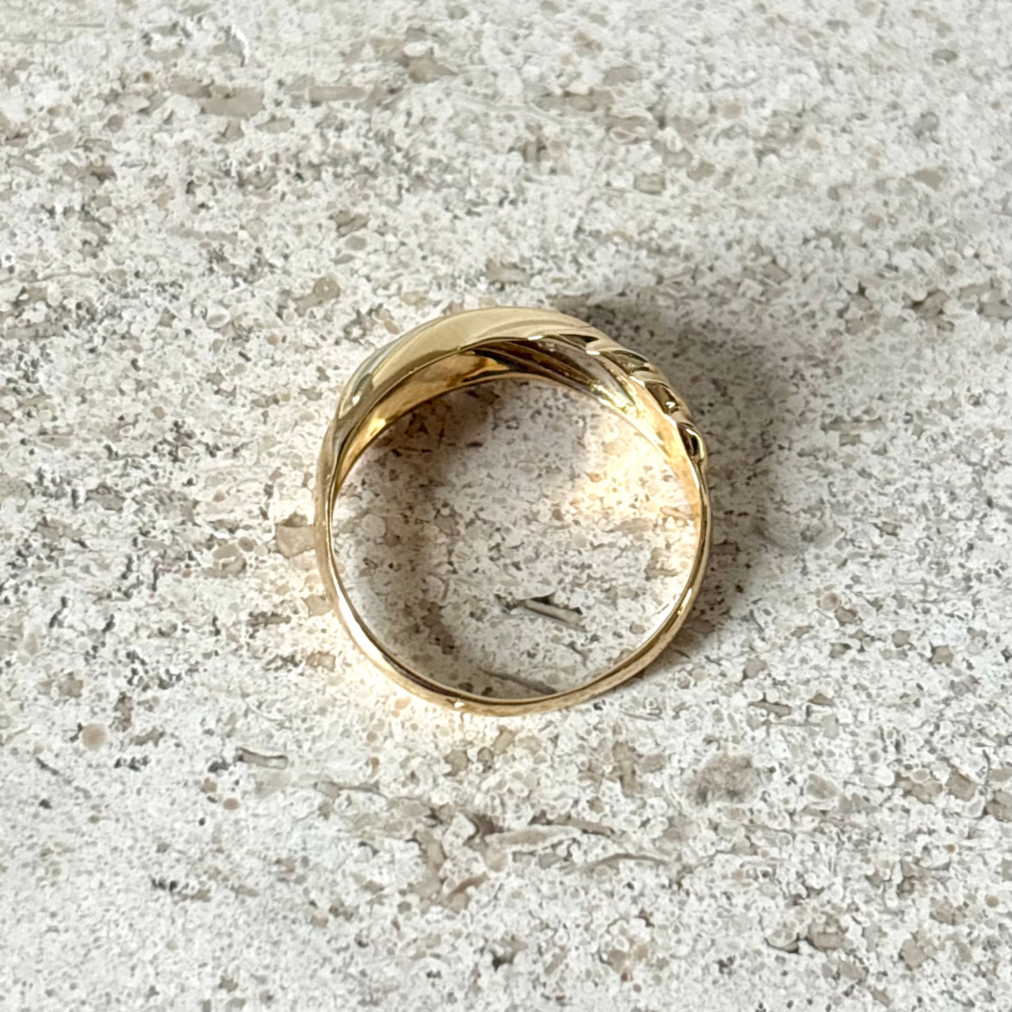 Bague Jonc - Or Jaune 750 & Diamants