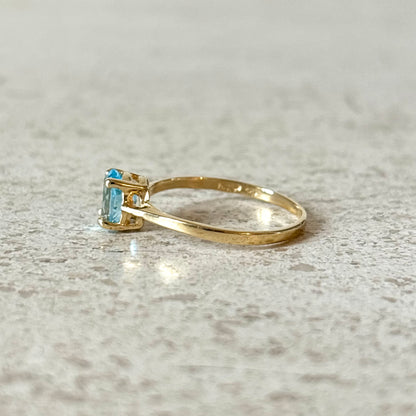 Bague - Or Jaune 750 & Topaze