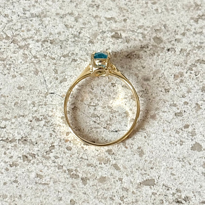 Bague - Or Jaune 750 & Topaze